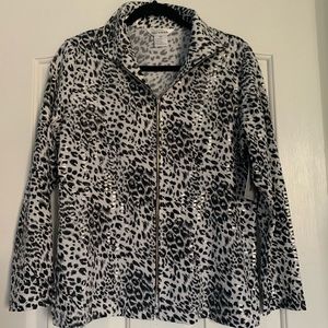 Exclusively misook Animal Print Jacket